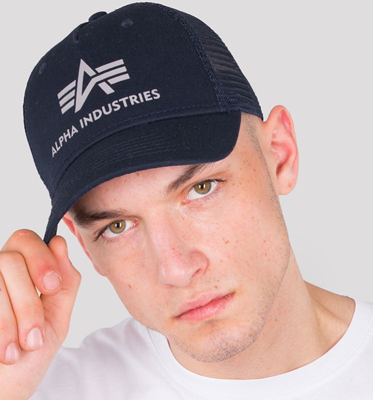 ALPHA INDUSTRIES Šiltovka Trucker Cap - modrá (186902/07)