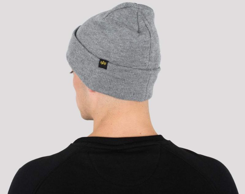 ALPHA INDUSTRIES Čiapka Beanie X-Fit - šedá (168905/17)