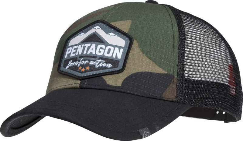 PENTAGON Baseball šiltovka ERA "Born for action" - woodland (K13048-BA)