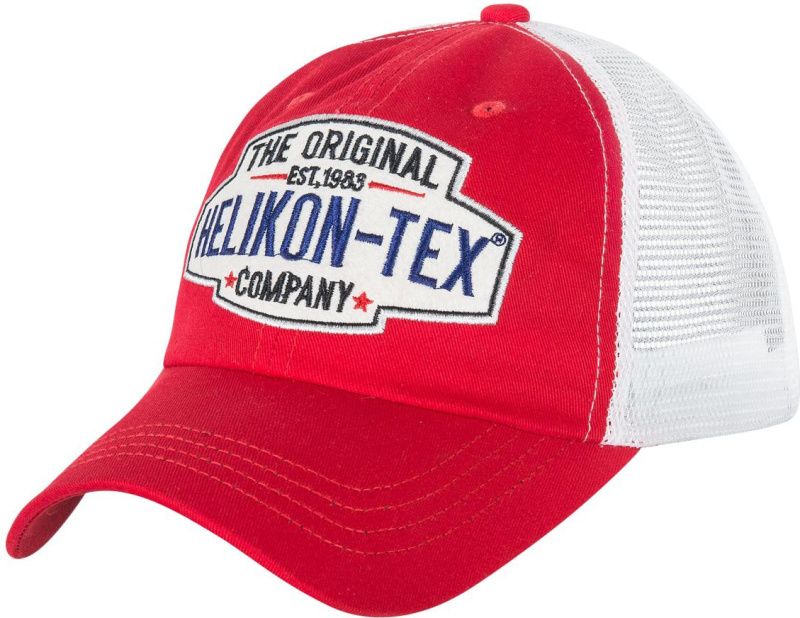 HELIKON Baseball šiltovka Trucker Logo - červená (CZ-TLC-CT-2520A)