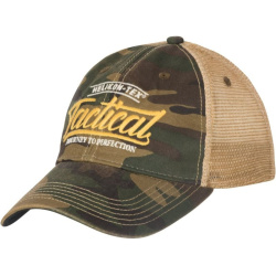 HELIKON Baseball šiltovka Tactical Trucker Cap Dirty Washed - woodland / khaki A (CZ-TTC-DW-0313A)