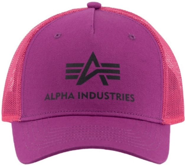 ALPHA INDUSTRIES Šiltovka Basic Trucker Cap - dark magenta (186902/677)