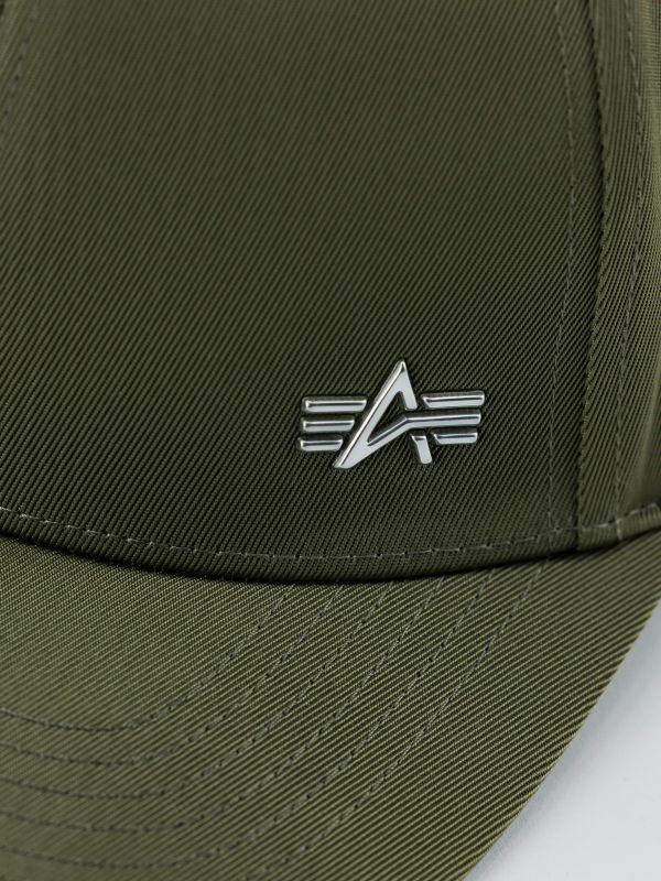 ALPHA INDUSTRIES Šiltovka Metal Label - dark olive (156905/142)
