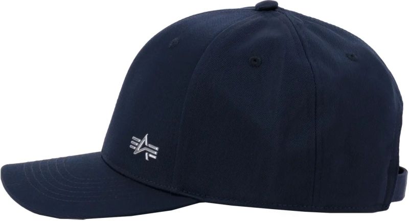 ALPHA INDUSTRIES Šiltovka Metal Label - rep blue / chrome (156905/376)