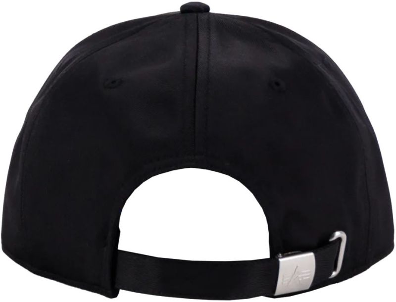 ALPHA INDUSTRIES Šiltovka Metal Label - black / metalsilver (156905/530)