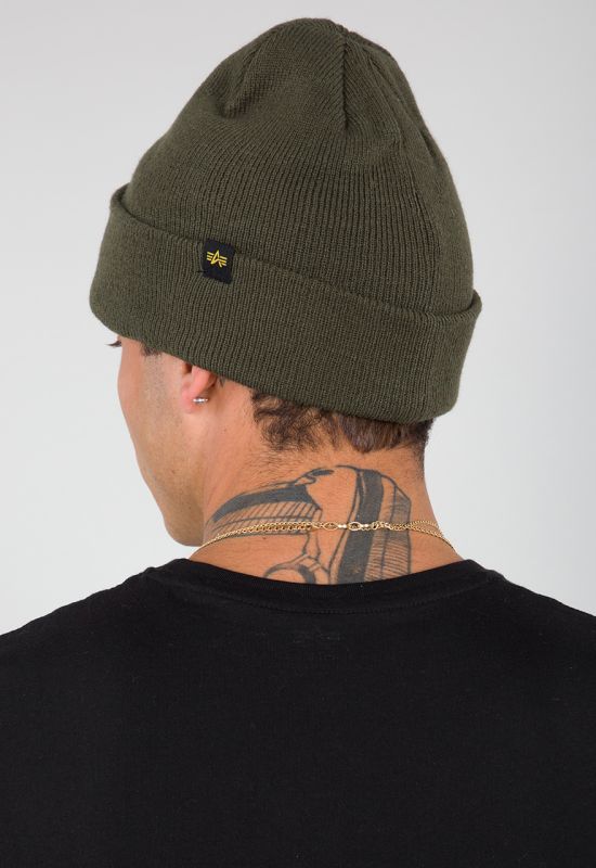 ALPHA INDUSTRIES Čiapka X-Fit Beanie - dark green (168905/257)