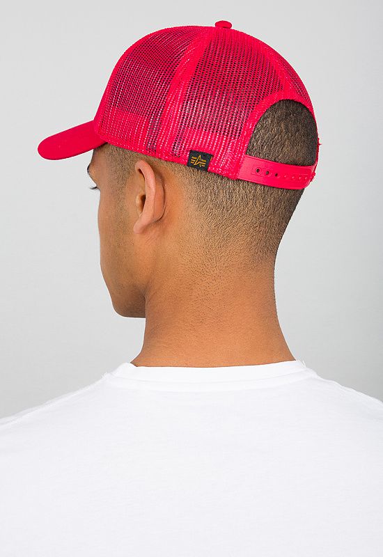 ALPHA INDUSTRIES Šiltovka Basic Trucker Cap - speed red (186902/328)