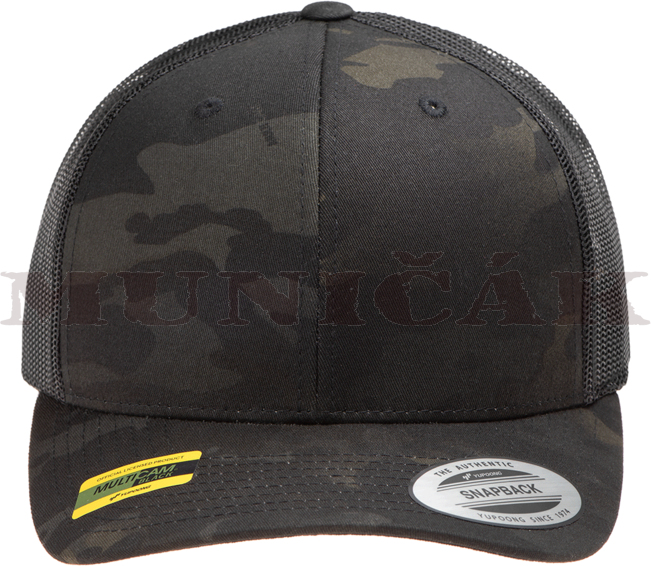 YUPOONG Šiltovka Retro Trucker - black multicam (35788)