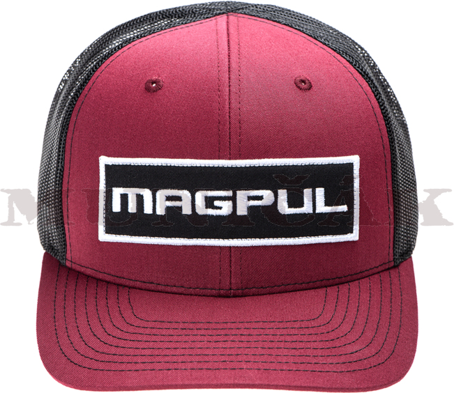 MAGPUL Šiltovka Wordmark Patch Trucker - red (40902)