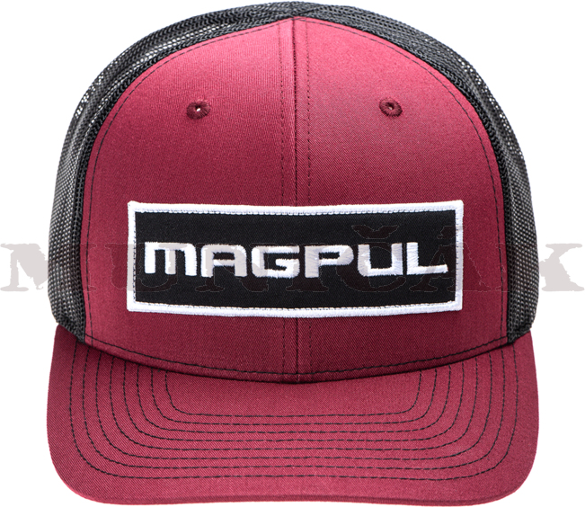 MAGPUL Šiltovka Wordmark Patch Trucker - red (40902)