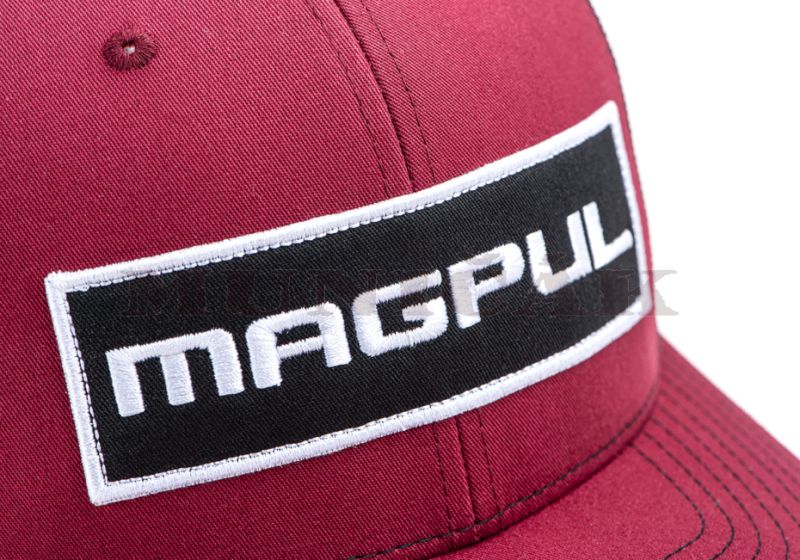 MAGPUL Šiltovka Wordmark Patch Trucker - red (40902)