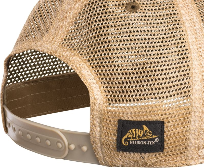 HELIKON Baseball šiltovka Tactical Trucker Cap Dirty Washed - woodland / khaki (CZ-TTC-DW-0313A)