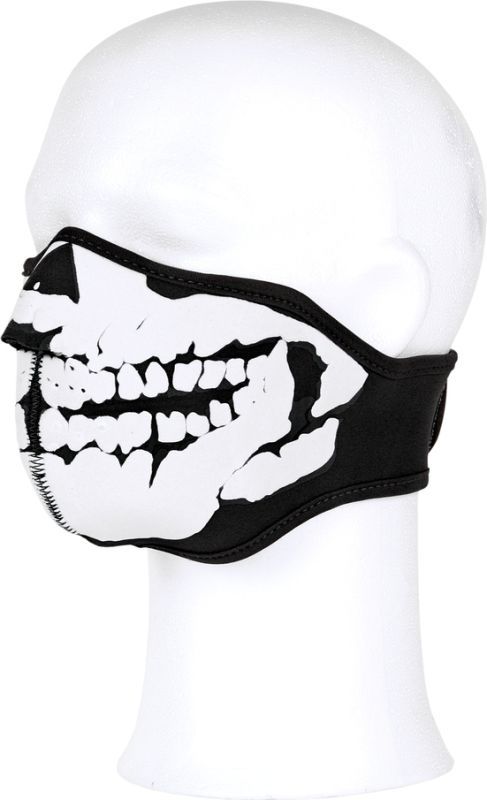 Ochranná maska na tvár 3D neoprén - čierna (219292)