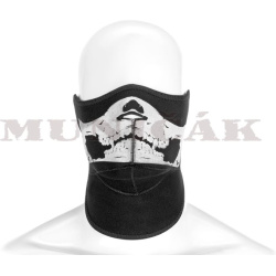 INVADER GEAR Neoprénová maska s lebkou - čierna (5064)