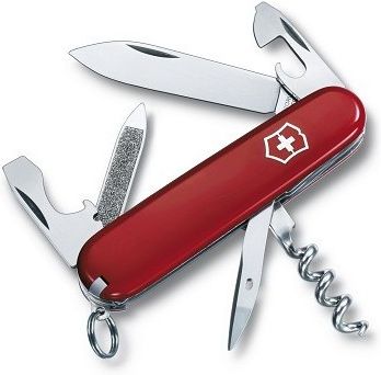 VICTORINOX Zatvárací nôž SPORTSMAN (v blistri) - červený (0.3803.B1)