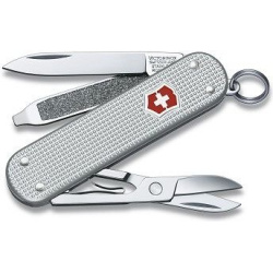 VICTORINOX Zatvárací nôž CLASSIC ALOX VX - strieborný (0.6221.26)