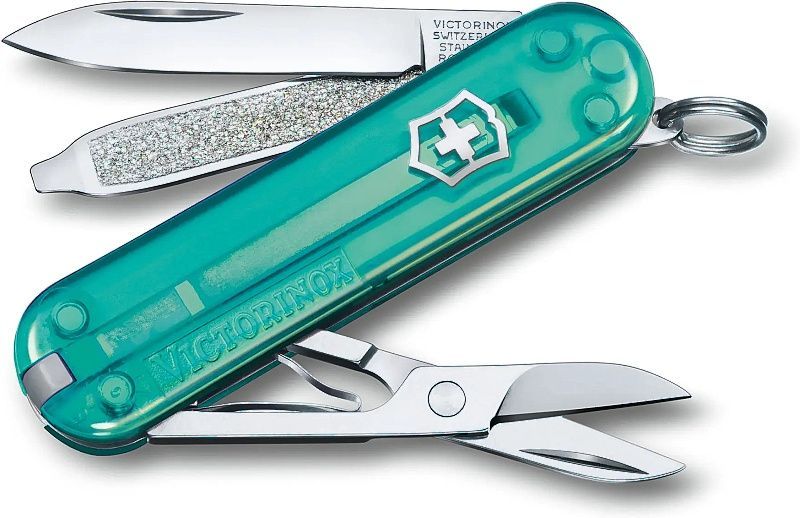 VICTORINOX Zatvárací nôž Classic SD Transparent - tropical surf (0.6223.T24G)
