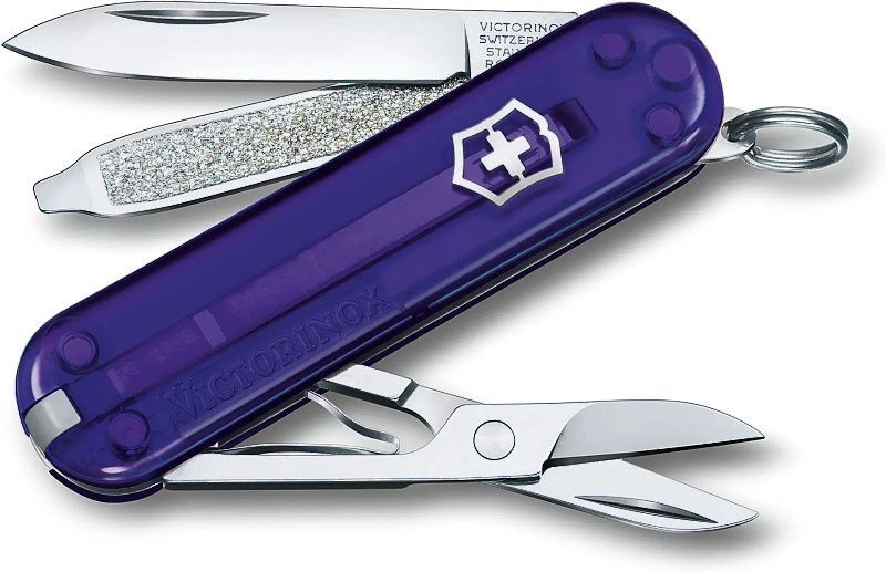 VICTORINOX Zatvárací nôž Classic SD Transparent - persian indigo (0.6223.T29G)