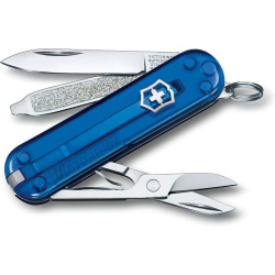 VICTORINOX Zatvárací nôž Classic SD Transparent - deep ocean (0.6223.T2G)