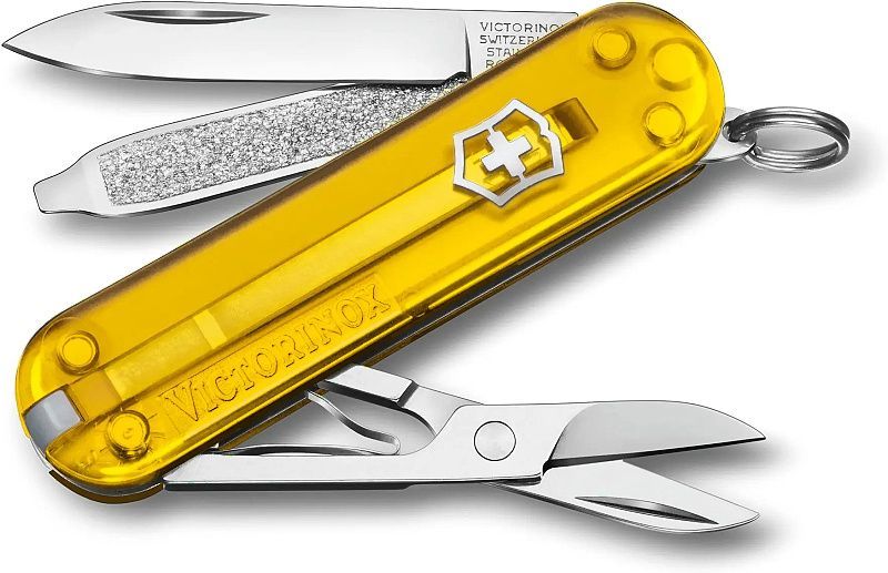 VICTORINOX Zatvárací nôž Classic SD Transparent - tuscan sun (0.6223.T81G)