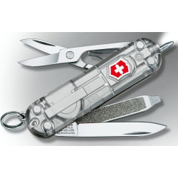 VICTORINOX Zatvárací nôž SIGNATURE LITE - strieborný transparentný (0.6226.T7)