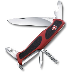 VICTORINOX Zatvárací nôž VXW RangerGrip 68 - červený (0.9553.C)
