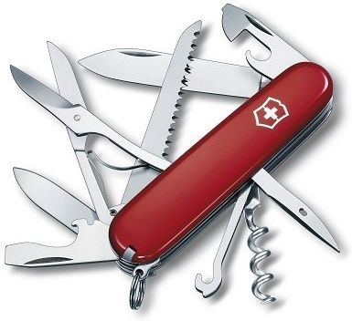 VICTORINOX Zatvárací nôž HUNTSMAN (v blistri) - červený (1.3713.B1)