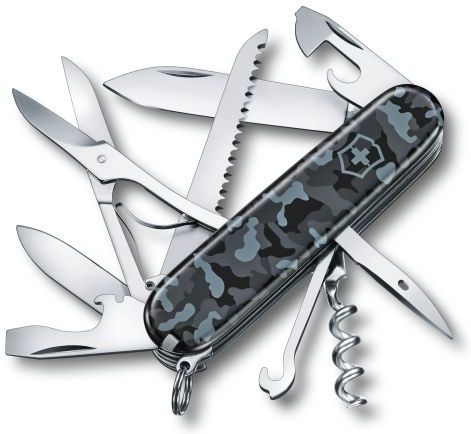 VICTORINOX Zatvárací nôž HUNTSMAN - modrý camo (1.3713.942)