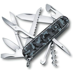 VICTORINOX Zatvárací nôž HUNTSMAN - modrý camo (1.3713.942)