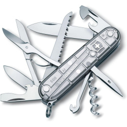 VICTORINOX Zatvárací nôž HUNTSMAN Silvertech - transparentný (1.3713.T7)