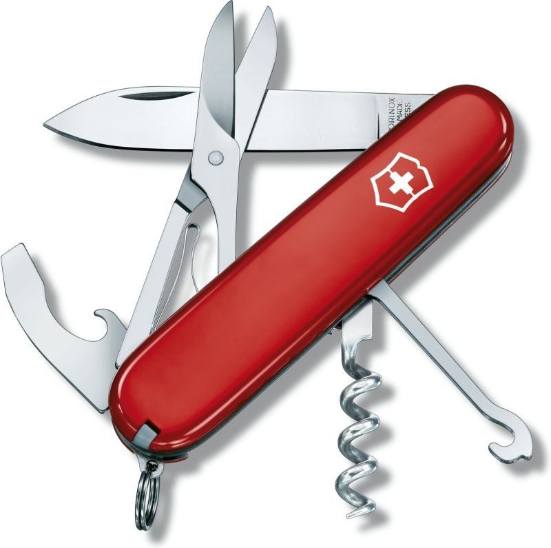 VICTORINOX Zatvárací nôž COMPACT - červený (1.3405)