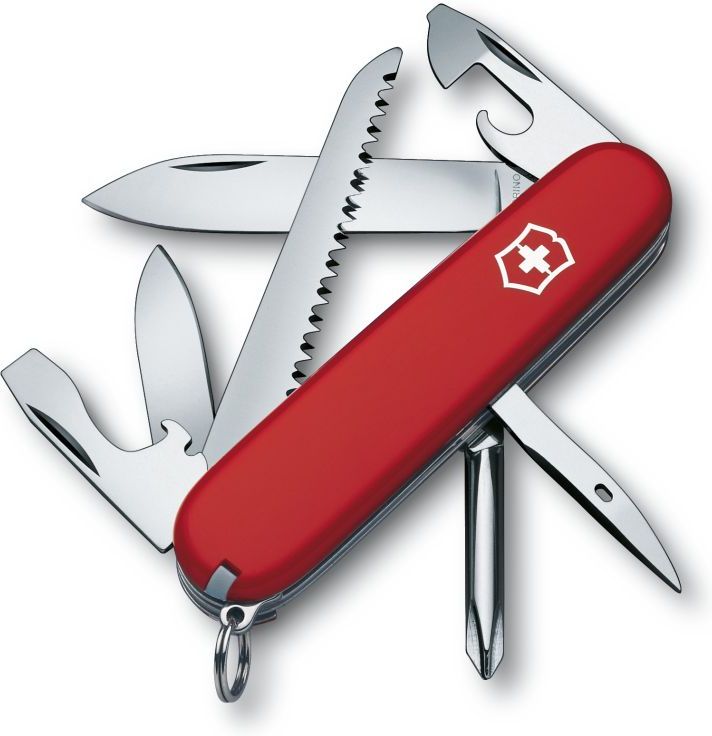 VICTORINOX Zatvárací nôž HIKER - červený (1.4613)