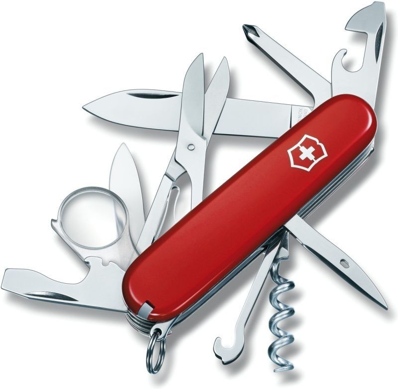 VICTORINOX Zatvárací nôž EXPLORER - červený (1.6703)