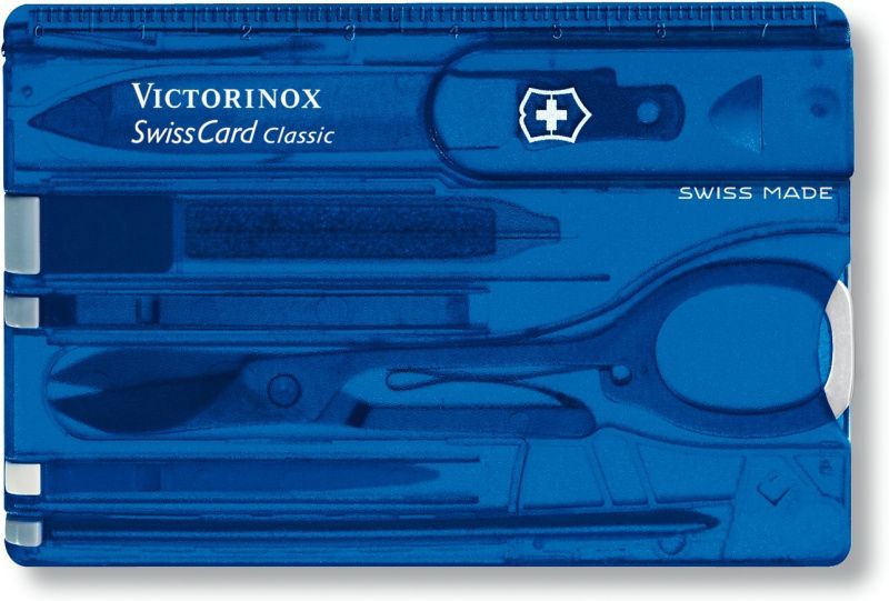 VICTORINOX SWISS CARD - modrý transparentný (0.7122.T2)
