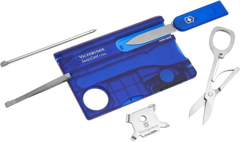 VICTORINOX SWISS CARD LITE - modrý transparentný (0.7322.T2)