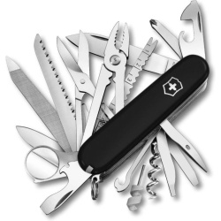 VICTORINOX Zatvárací nôž SWISS CHAMP - čierny (1.6795.3)