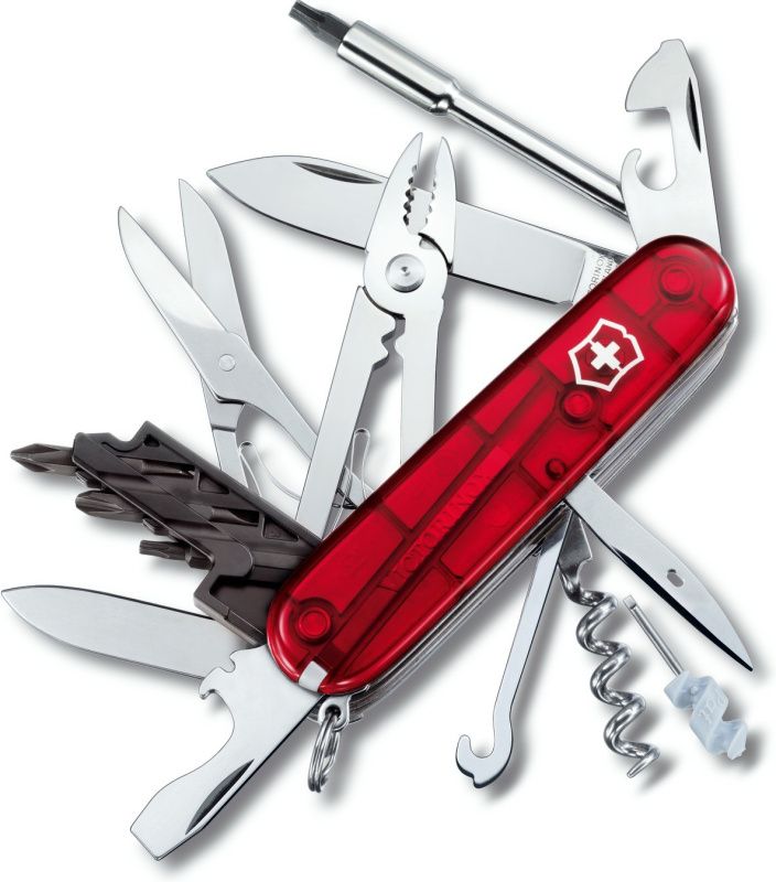 VICTORINOX Zatvárací nôž CYBER TOOL - červený (1.7725.T)