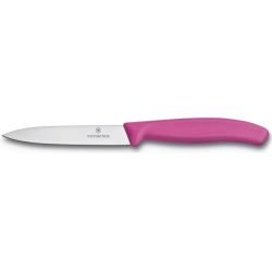 VICTORINOX Nôž na krájanie zeleniny SwissClassic 10cm hladké ostrie - ružový (6.7706.L115)