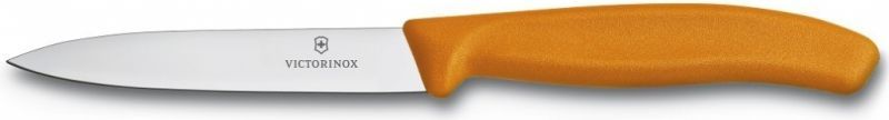 VICTORINOX Nôž na krájanie zeleniny SwissClassic 10cm hladké ostrie - oranžový (6.7706.L119)
