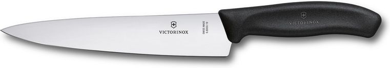 VICTORINOX Nôž kuchársky Fibrox 19 cm (v blistri) - čierny (6.8003.19B)
