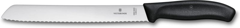 VICTORINOX Nôž na chlieb a pečivo 21cm - black (6.8634.21C1B)