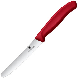 VICTORINOX Nož SwissClassic na ovocie a zeleninu 11cm zúbkovaný, SE 2026 - red (6.7831.E188)
