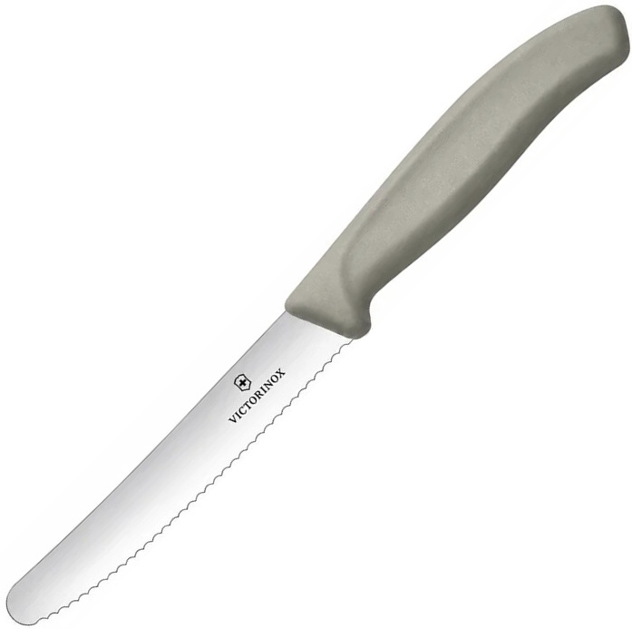 VICTORINOX Nož SwissClassic na ovocie a zeleninu 11cm zúbkovaný, SE 2026 - grey (6.7833.E416)
