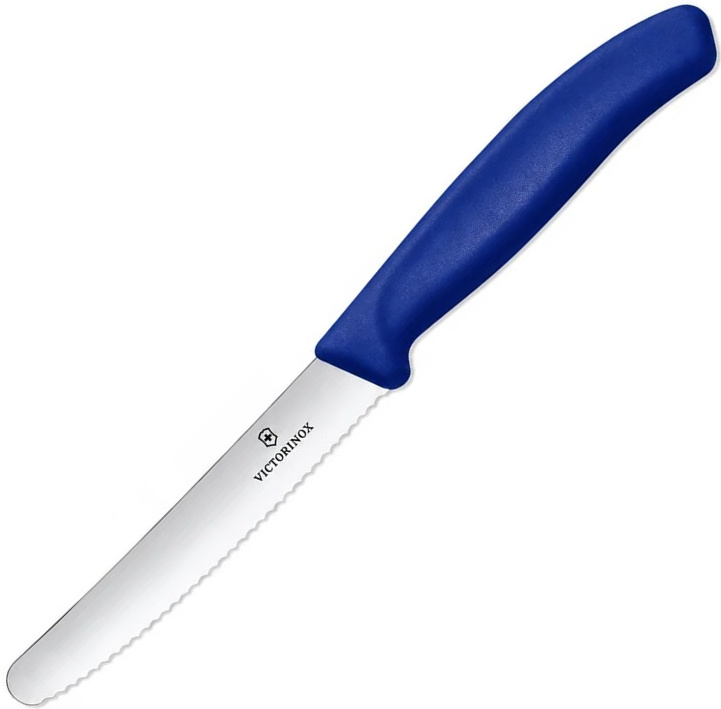 VICTORINOX Nož SwissClassic na ovocie a zeleninu 11cm zúbkovaný, SE 2026 - blue (6.7832.E3584)