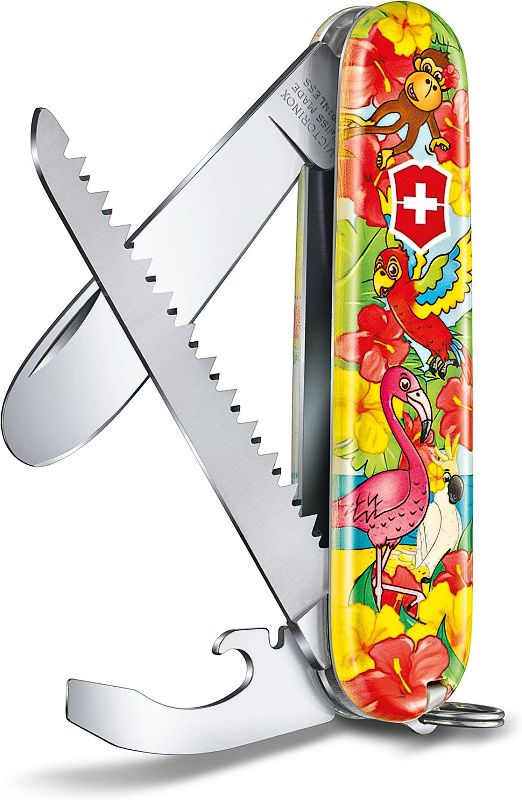 VICTORINOX Zatvárací nôž My First, 9F, detský - papagáj (0.2373.E3)