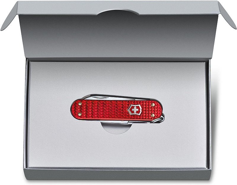 VICTORINOX Zatvárací nôž Classic SD Precious Alox - iconic red (0.6221.401G)