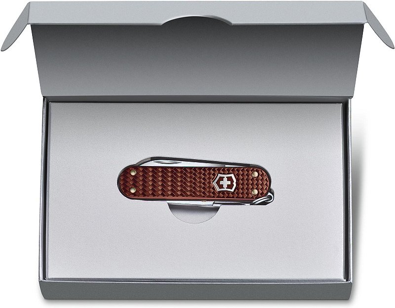 VICTORINOX Zatvárací nôž Classic SD Precious Alox - hazel brown (0.6221.4011G)