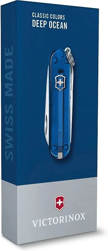 VICTORINOX Zatvárací nôž Classic SD Transparent - deep ocean (0.6223.T2G)