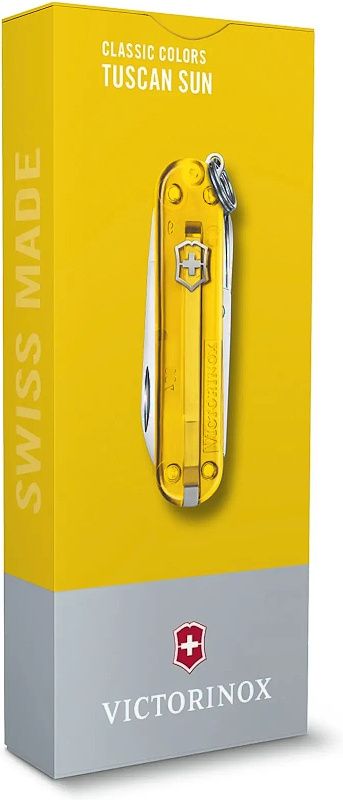 VICTORINOX Zatvárací nôž Classic SD Transparent - tuscan sun (0.6223.T81G)