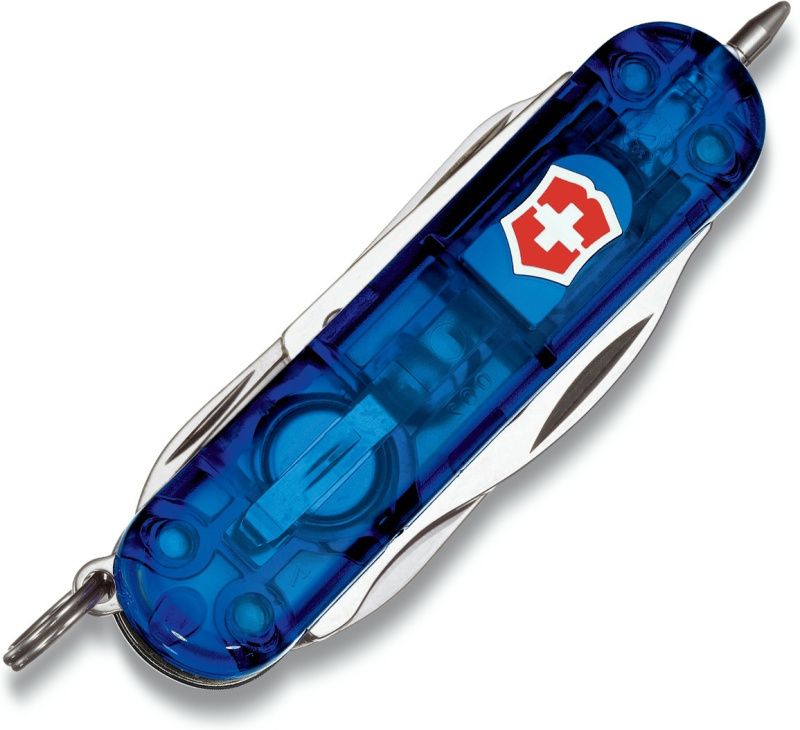 VICTORINOX Zatvárací nôž MIDNITE MANAGER - modrý transparentný (0.6366.T2)